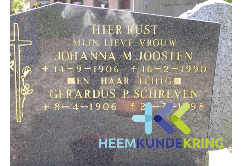 Grafstenen kerkhof Herwen Coll. HKR J.M. Joosten en G.P. Schreven (250)